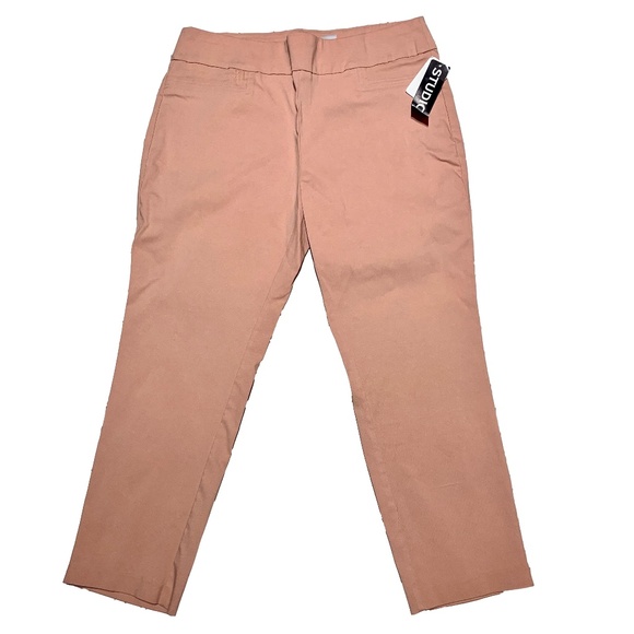 Studio 253 Pants - Studio 253 Pink Skinny Leg Elastic Waist Pants